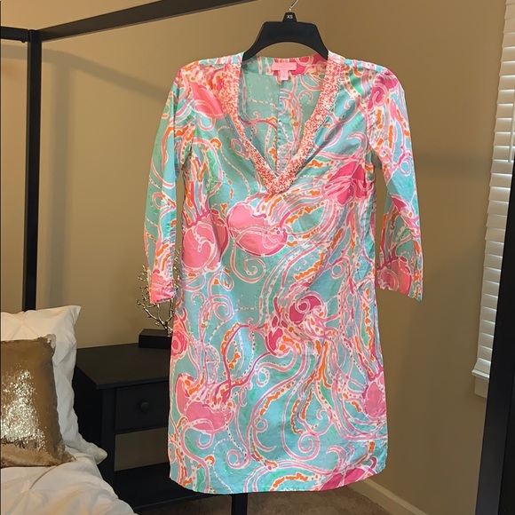 Lilly Pulitzer Other - Lilly Pulitzer jammin jellies jellyfish coverup xs